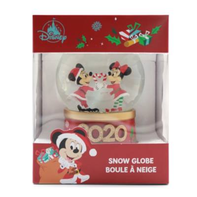 Mickey and Minnie Holiday Cheer Snow Globe