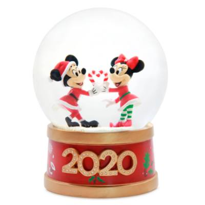 Mickey and Minnie Holiday Cheer Snow Globe