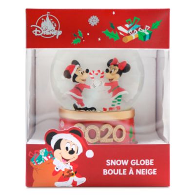 Disney Store Mickey And Minnie Holiday Cheer Snow Globe Shopdisney