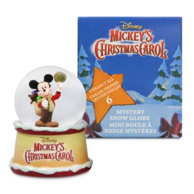 Disney Store Mickey's Christmas Carol Mystery Snow Globe
