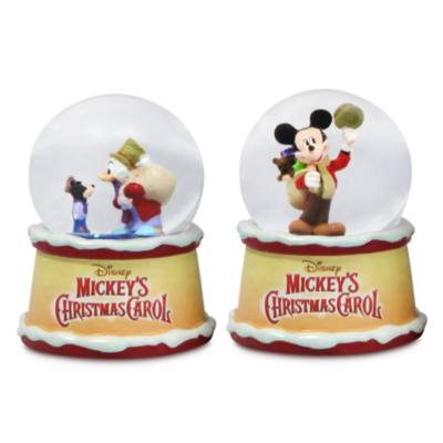 Disney Store Mickey's Christmas Carol Mystery Snow Globe