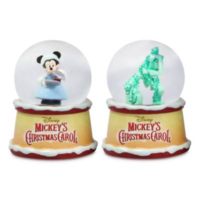 Disney Store Mickey's Christmas Carol Mystery Snow Globe