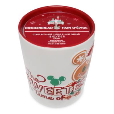 Disney Store Mickey Mouse Gingerbread Man Candle