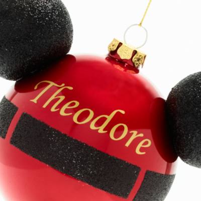 Disney Store Santa Claus Mickey Icon Hanging Ornament