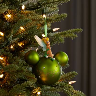 Disney Store Tinker Bell Mickey Icon Hanging Ornament