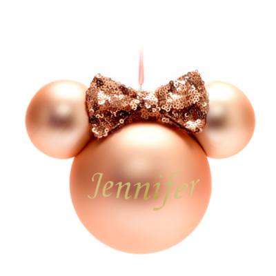 Walt Disney World Minnie Icon Rose Golden Hanging Ornament