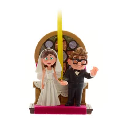 Disney Store Carl and Ellie Wedding Hanging Ornament