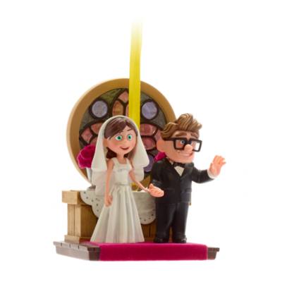 Disney Store Carl and Ellie Wedding Hanging Ornament