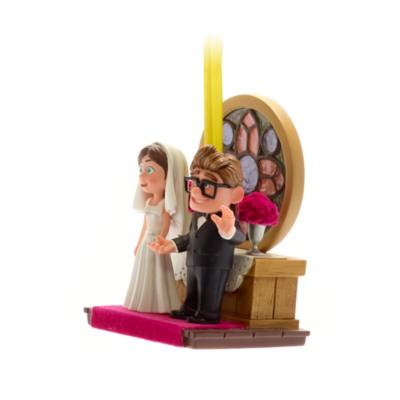 Disney Store Carl and Ellie Wedding Hanging Ornament