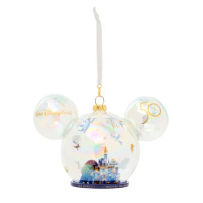 Walt Disney World 50th Anniversary Glass Bauble
