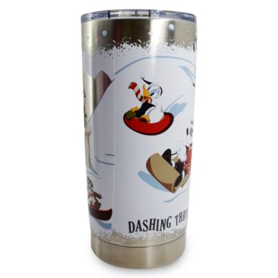 Disney Store Mickey and Friends Festive Travel Tumbler