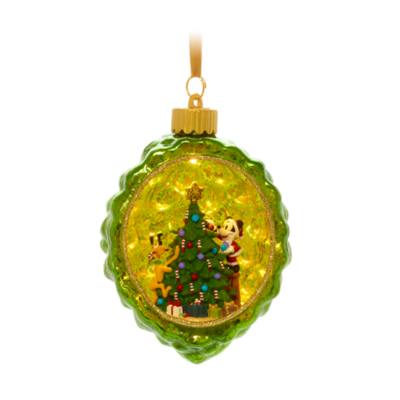 Disney Store Mickey and Pluto Light-Up Hanging Ornament