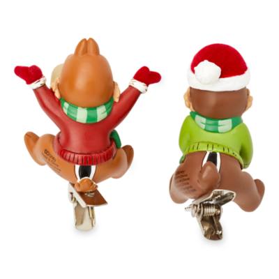 Disney Store Chip &lsquo;n&rsquo; Dale Festive Clip-On Ornaments