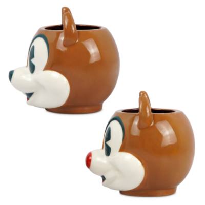 Disney Store Chip 'n' Dale Walt's Holiday Lodge Mugs