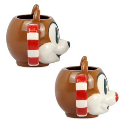 Disney Store Chip 'n' Dale Walt's Holiday Lodge Mugs
