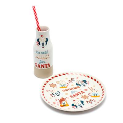 Disney Store Mickey Mouse and Friends Milk and Cookies Set, Walt's Holiday Lodge