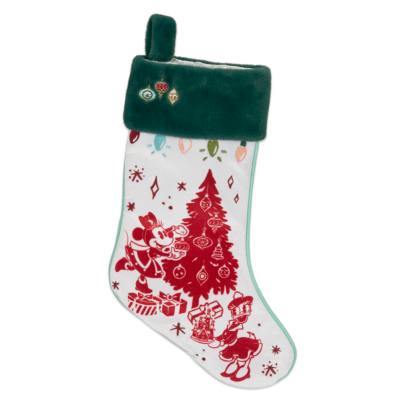 Disney Store Chaussette de Noël Minnie et Daisy style vintage