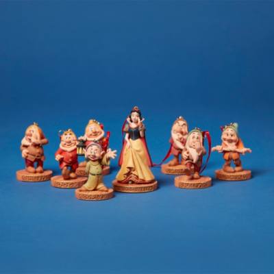 Disney Store - Schneewittchen und die sieben Zwerge - Dekorationsst&uuml;cke - 8er-Set