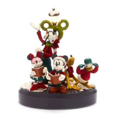 Disney Store Mickey and Friends Vintage Christmas Musical Figurine