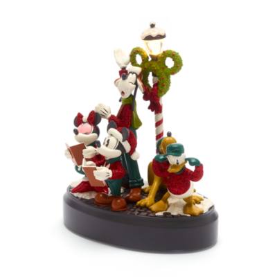 Disney Store Mickey and Friends Vintage Christmas Musical Figurine