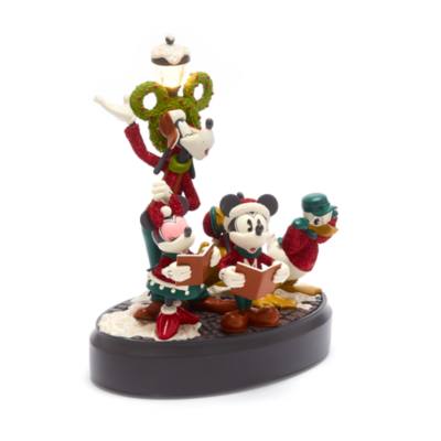 Disney Store Mickey and Friends Vintage Christmas Musical Figurine