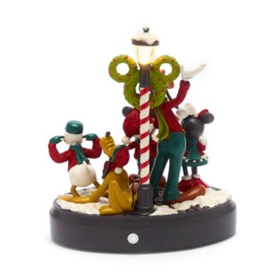 Disney Store Mickey and Friends Vintage Christmas Musical Figurine