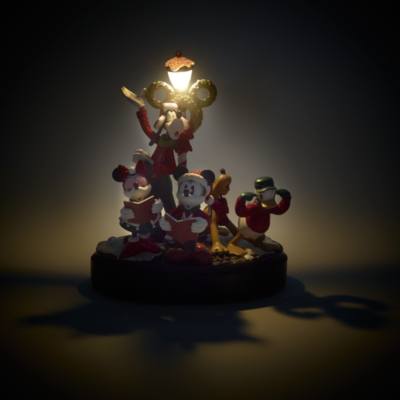 Disney Store Mickey and Friends Vintage Christmas Musical Figurine
