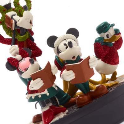 Disney Store Mickey and Friends Vintage Christmas Musical Figurine