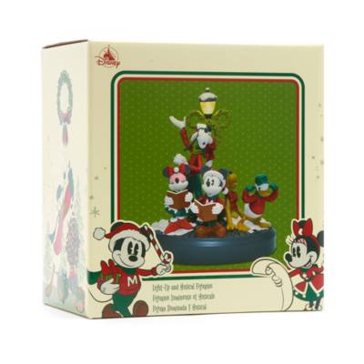 Disney Store Mickey and Friends Vintage Christmas Musical Figurine