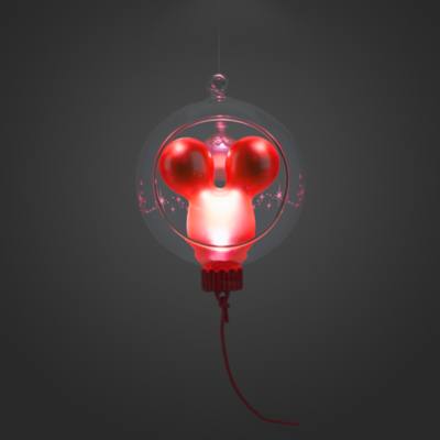 Disney Store Mickey Mouse Red Balloon Light-Up Hanging Ornament