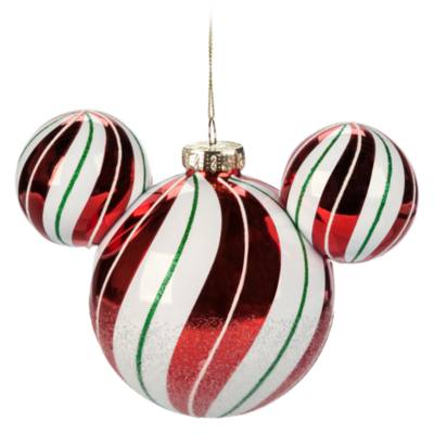 Mickey Mouse Icon Peppermint Glass Ball Hanging Sketchbook Ornament