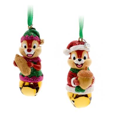 Disney Store Chip 'n' Dale Festive Hanging Ornaments