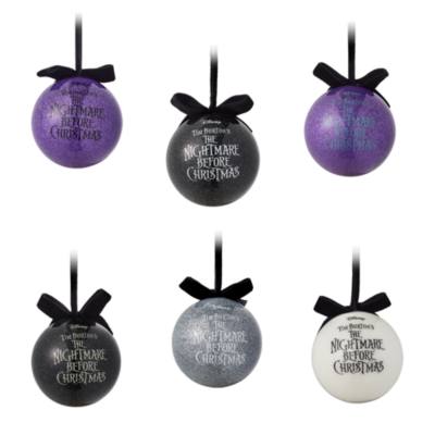 Disney Store The Nightmare Before Christmas Baubles, Set of 6