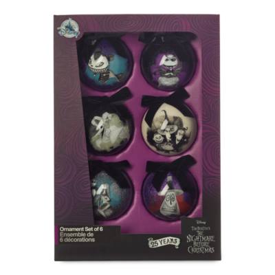Disney Store The Nightmare Before Christmas Baubles, Set of 6