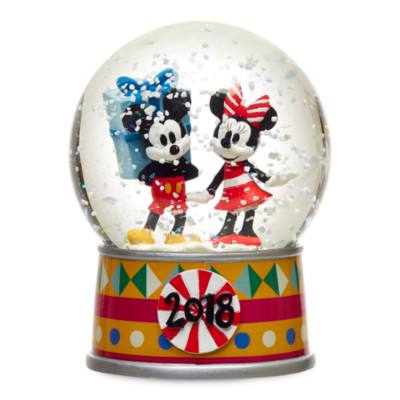 Disney Store Mickey and Minnie Share the Magic Snow Globe