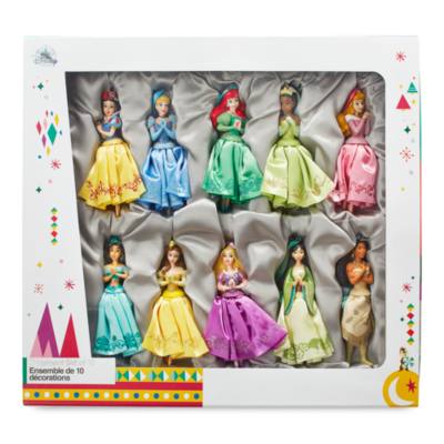 Disney Store Disney Princess Hanging Ornaments, Set of 10