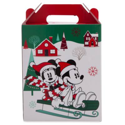 Scatola regalo con manico piccola Holiday Cheer Topolino e i suoi amici Disney Store