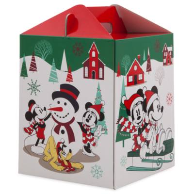 Scatola regalo con manico piccola Holiday Cheer Topolino e i suoi amici Disney Store