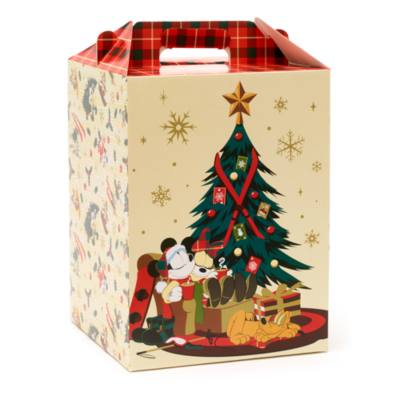 Mickey and Friends Walt's Holiday Lodge Gift Box with Handle, Large