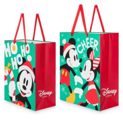 Disney Store Mickey and Minnie Large Gift Bags, Set of 2