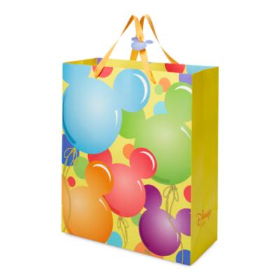 Disney Store Mickey Mouse Balloons Gift Bag, Large