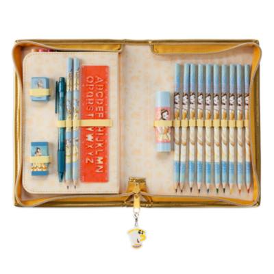 Estuche papeler&iacute;a con cremallera Bella, La Bella y la Bestia,