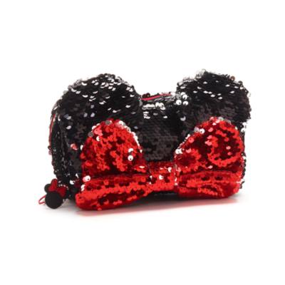 Astuccio Con Paillettes Reversibili 3 Colori – Borsa Per Trucco E Scuola Con Zip E Pompon, Regalo Per Ragazze - 3