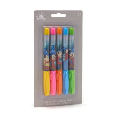 Disney Store Fantasia Washable Marker Pens, Set of 5