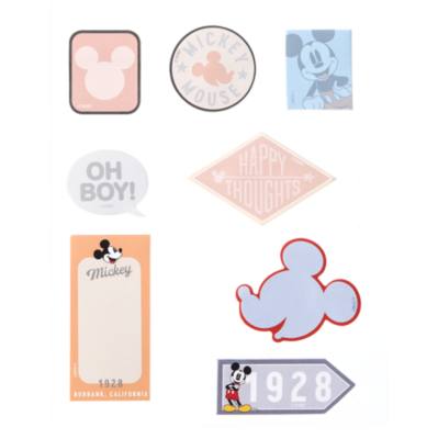 Disney Store Mickey Mouse Notebook and Sticky Notes Set