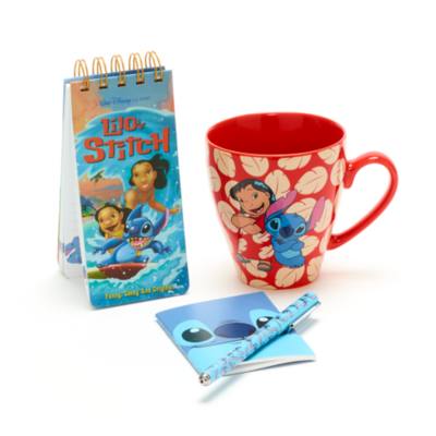 Disney Store Stitch Notebook and Mug Gift Set