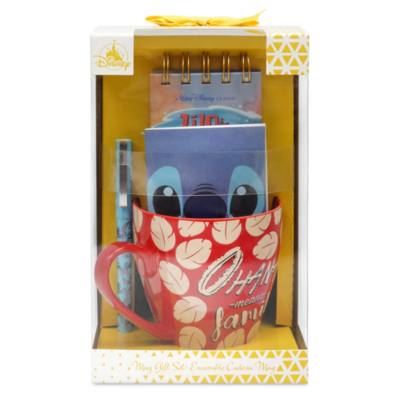Disney Store Stitch Notebook and Mug Gift Set