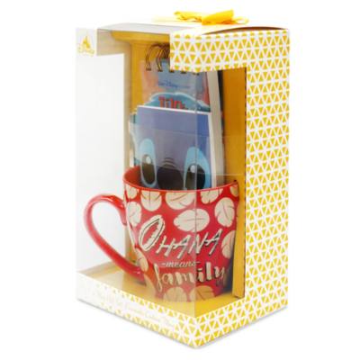 Disney Store Stitch Notebook and Mug Gift Set