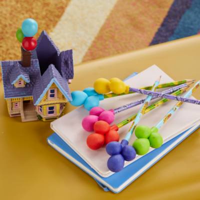 Disney Store Up Pencil Holder and Pencils