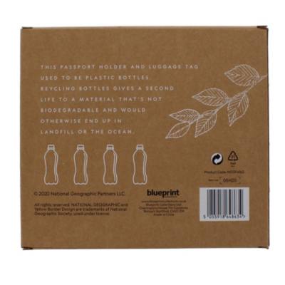 Disney Store National Geographic Passport Holder and Luggage Tag Set